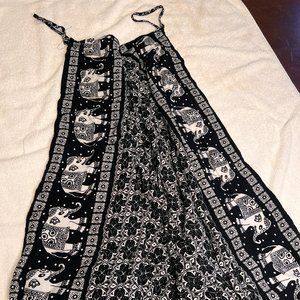 Elephant theme slip dress/coverup